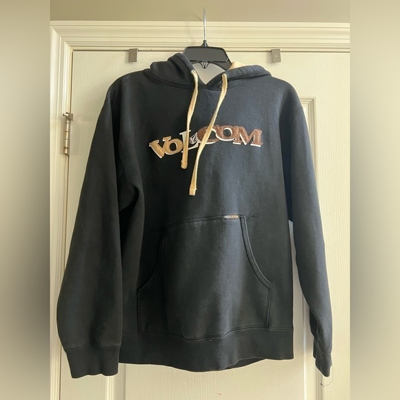 Volcom Other - Volcom Pullover Hoodie. Black/Tan. Size small. Great used condition.
